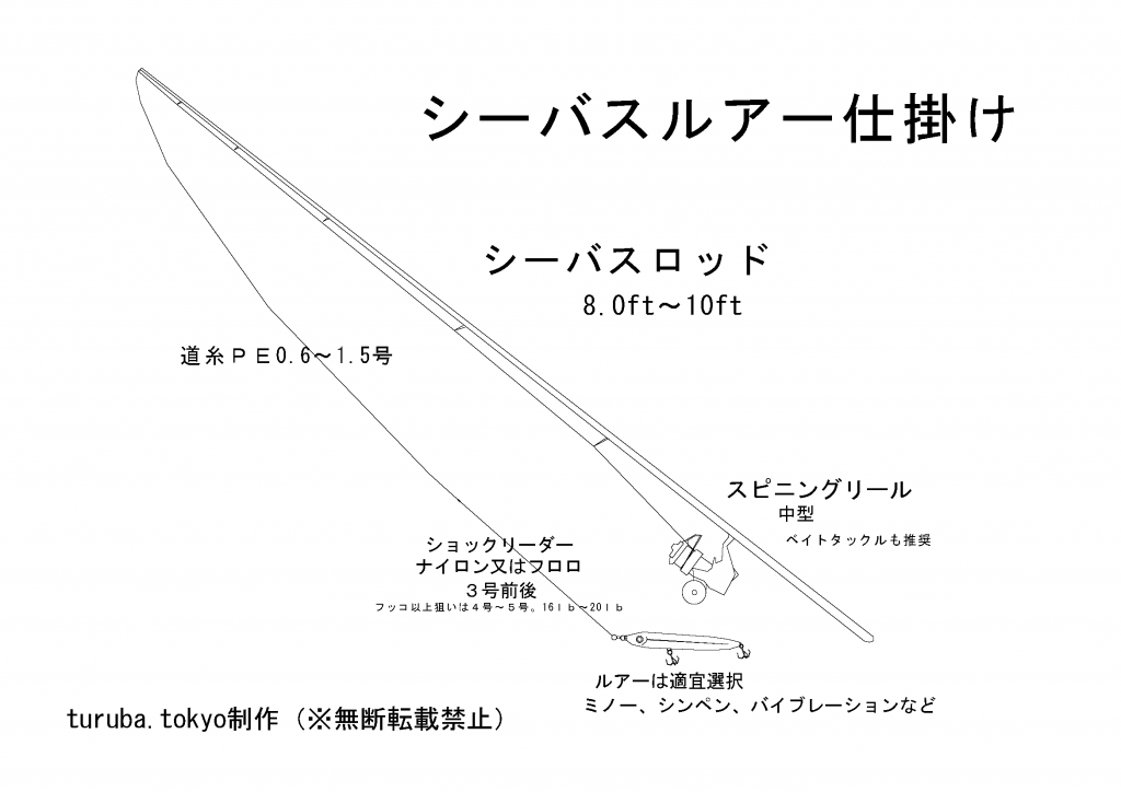 スズキ シーバス の種類 東京近郊釣り場情報 アクセスマップ